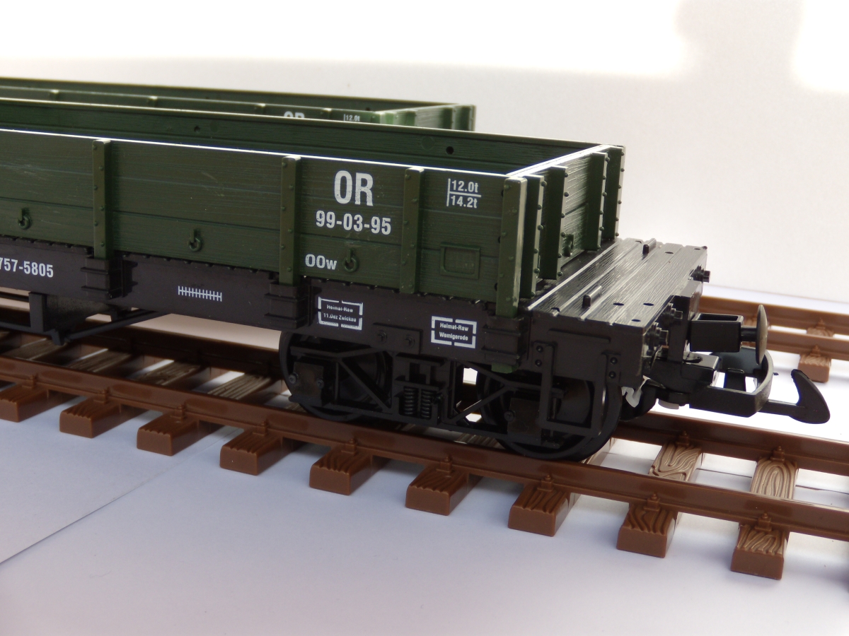 lot de 2 wagons plats échelle G (45 mm) trains LGB Bachmann 1/22,5 Atlas train trains de jardin