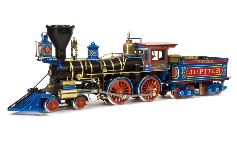 Locomotive à vapeur Jupiter du Central Pacific Railroad échelle I 1/32