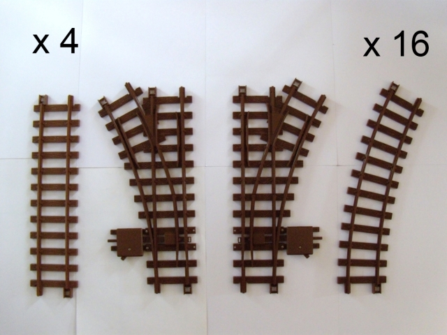 Coffret rails échelle G (45 mm) pour trains RC